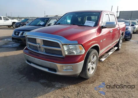 2012 Ram 1500 Slt z USA, uszkodzony, nr VIN 1C6RD6LT9CS348707